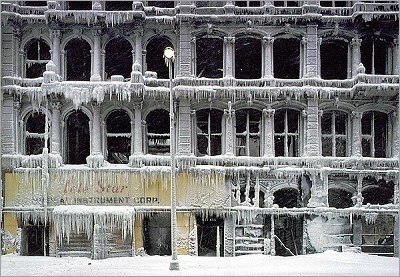 Ice Facade Of Soho Building