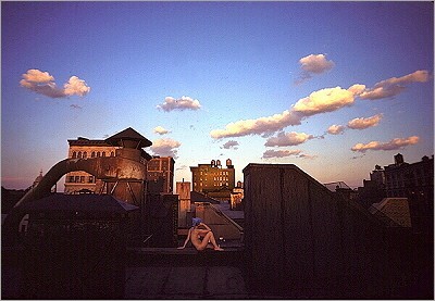 Nude On Rooftop